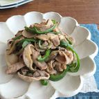 ごはんがススム◎ピーマンとしいたけの豚みそ炒め