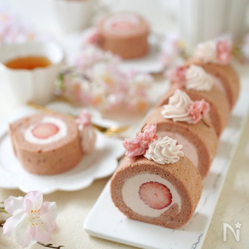 米粉のいちごロールケーキ【グルテンフリー】
