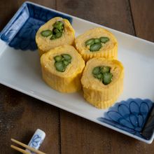 アスパラ入りだし巻き卵