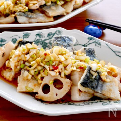 【油淋鯖れんこん】冷凍鯖フィーレで簡単！