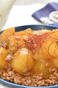 とろ～り♪ミンチがたっぷり大根ピリ辛麻婆