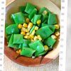 チョロリスの作ってみた!投稿(レンチン5分♪【いんげんとコーンのバターソテー風】)