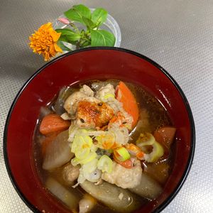 そら・ゆずの作ってみた!投稿(【具沢山鶏皮煮込み】鶏皮で簡単！コクたっぷりもつ煮込み風♪)