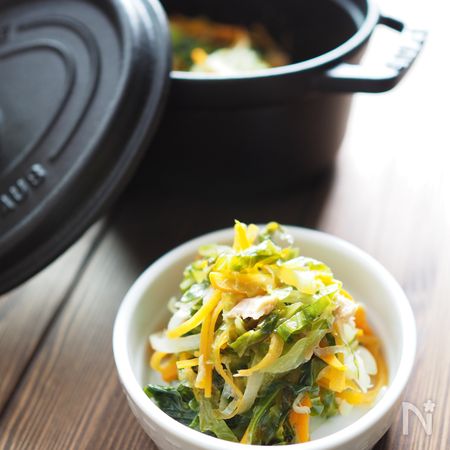 ストウブで10分 ほったらかしの和え物 By 安部 加代子 レシピサイト Nadia ナディア プロの料理家のおいしいレシピ