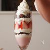 バレンタインの特別なデザート【チョコといちごのパフェ】の工程10