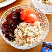 【キャベツとツナのナムルサラダ】5分で出来る簡単副菜!