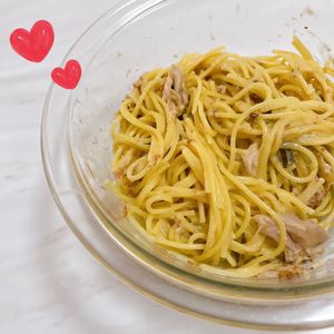 ぐでたまの作ってみた!投稿(仕事終わりでも作れる！和風ツナマヨパスタ)