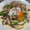 楽ラク手抜キッチン🐶🐾の作ってみた!投稿(トロうま♪カルボうどん【温玉でまろやか♪パパっと簡単ランチ】)