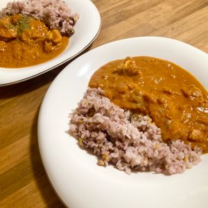 ゆかりの作ってみた!投稿(いつもの調味料で🧂濃厚バターチキンカレー🍛✨)