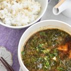 がごめ昆布きざみと豆腐の赤だし