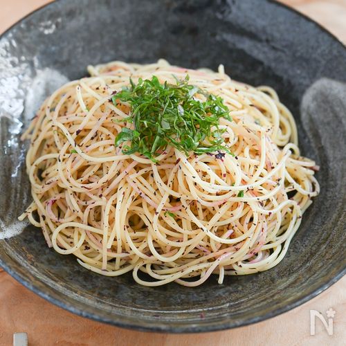 爆速で完成！ゆかりパスタ