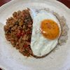 りんごの作ってみた!投稿(お家にある材料でガパオ風ライス)