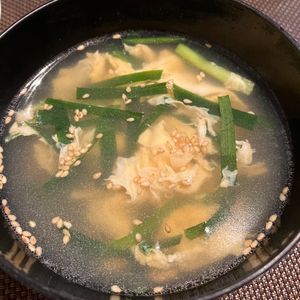 ミントミントの作ってみた!投稿(【にらたまスープ】食材２つで簡単♪シンプルでおいしい！)