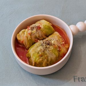 𝔂𝓾𝓶𝓲🍓の作ってみた!投稿(トマトでコトコト♩やさしく味しみロールキャベツ)