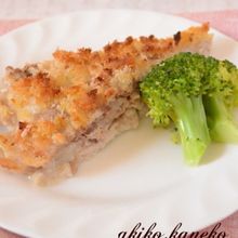 豚肉と味噌の重ね焼き