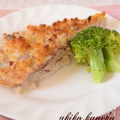 豚肉と味噌の重ね焼き
