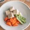 【高野豆腐、にんじん、いんげんの煮もの】レンジで♪