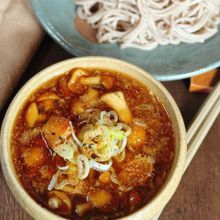 【たっぷりなめこおろし付け蕎麦】夏のご自愛ごはん♡