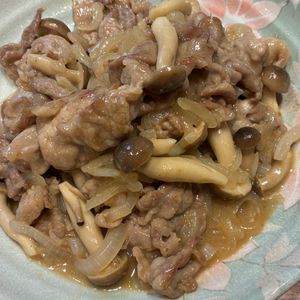 くだもの大好き🧡の作ってみた!投稿(豚こま味噌しょうが焼き)