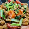 peyagi_1118の作ってみた!投稿(【鶏むねとトマトと小松菜のオイマヨ炒め】ご飯すすむ速攻おかず)