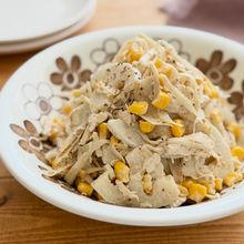 れんこんとごぼうとささみのサラダ