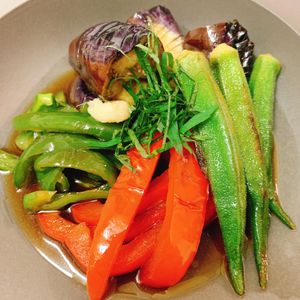 りんの作ってみた!投稿(【夏野菜の炒り浸し】なす・パプリカ・オクラの簡単レシピ♪)
