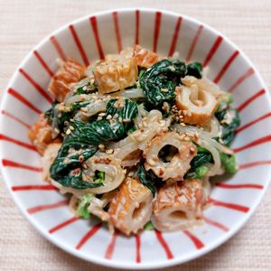 よっこの作ってみた!投稿(もやしとほうれん草の《和風♡胡麻マヨサラダ》)