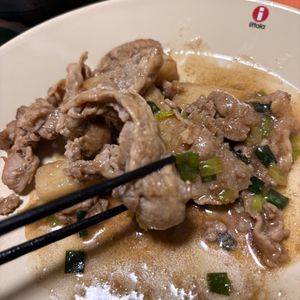 ぴの作ってみた!投稿(豚バラと長いものガーリックバター醤油炒め【#オイル不要】)