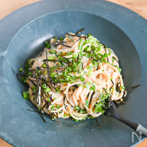 夏でも食べやすい!豆腐明太クリームパスタ