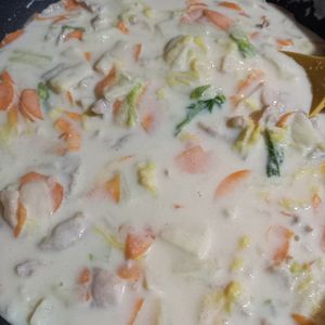 852468の作ってみた!投稿(【豚肉と白菜の和風クリームシチュー】寒い季節に食べたい♡)
