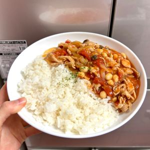ケの作ってみた!投稿(【たっぷりきのことお豆のハヤシライス】簡単手作り♪)