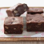 チョコなしでもしっとり濃厚♪ライスミルク×米粉のブラウニー
