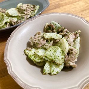 ゆかりの作ってみた!投稿(これはやみつき「豚こまののり塩炒め」)