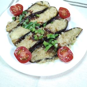 M＊Pの作ってみた!投稿(これは沼落ち確定☆なすの生姜チーズ焼き☆)
