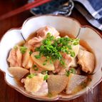 【鶏大根の生姜めんつゆ煮】レンジで楽ちん！