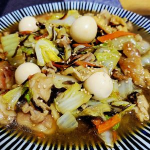 ヴェルの作ってみた!投稿(【豚こま白菜のとろとろ塩こんぶ炒め】ヘルシー和風おかず♡)