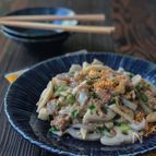 ＊蓮根とひき肉のスタミナ塩麹煮＊