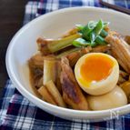 手羽中と長ネギの煮物