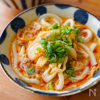 ピリ辛キムチうどん【ランチにもおすすめ！】