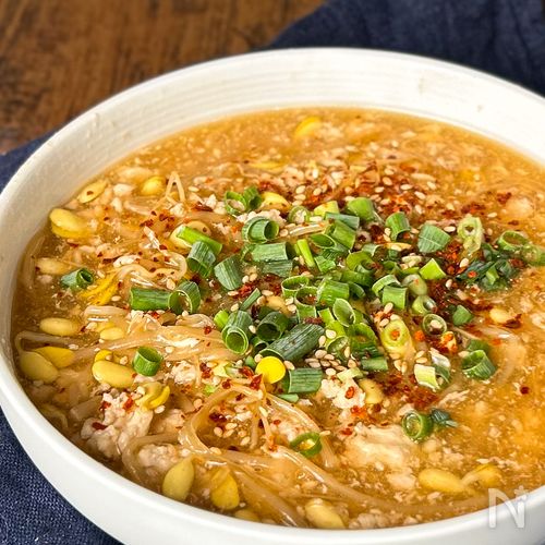 【フライパン1つ・ほったらかし】鶏ひき肉もやし煮込み