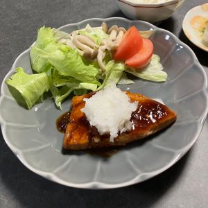 1196415の作ってみた!投稿(ごはんがすすむ！メカジキの照り焼き おろし添え)