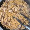 きのこのバター醤油パスタ│ワンパンでバター醤油香る和風パスタの工程5