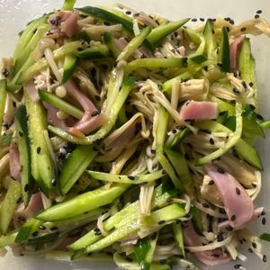 -hの作ってみた!投稿(レンジで4分！コリコリ食感が楽しい「えのきの中華和え」)