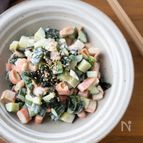 『5分で完成！キュウリとカニカマの海苔マヨ和え』＃簡単
