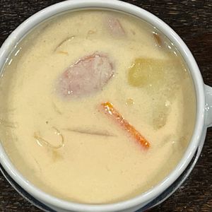 とーるじーじの作ってみた!投稿(『豆乳味噌スープ』たっぷり野菜でほっこり♡)