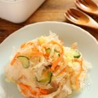 クセになる食感！棒寒天と彩り野菜のサラダ