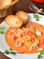 ルゥなし！「白菜とろとろチキントマトシチュー」