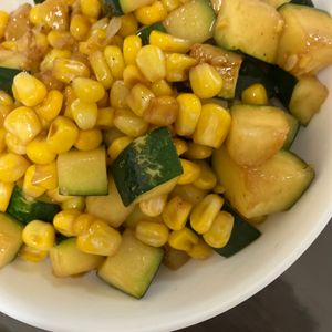 ここあの作ってみた!投稿(『ズッキーニととうもろこしのバター醤油炒め』夏レシピ)