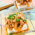 簡単！美味しい♪豚キムチのっけ冷や奴