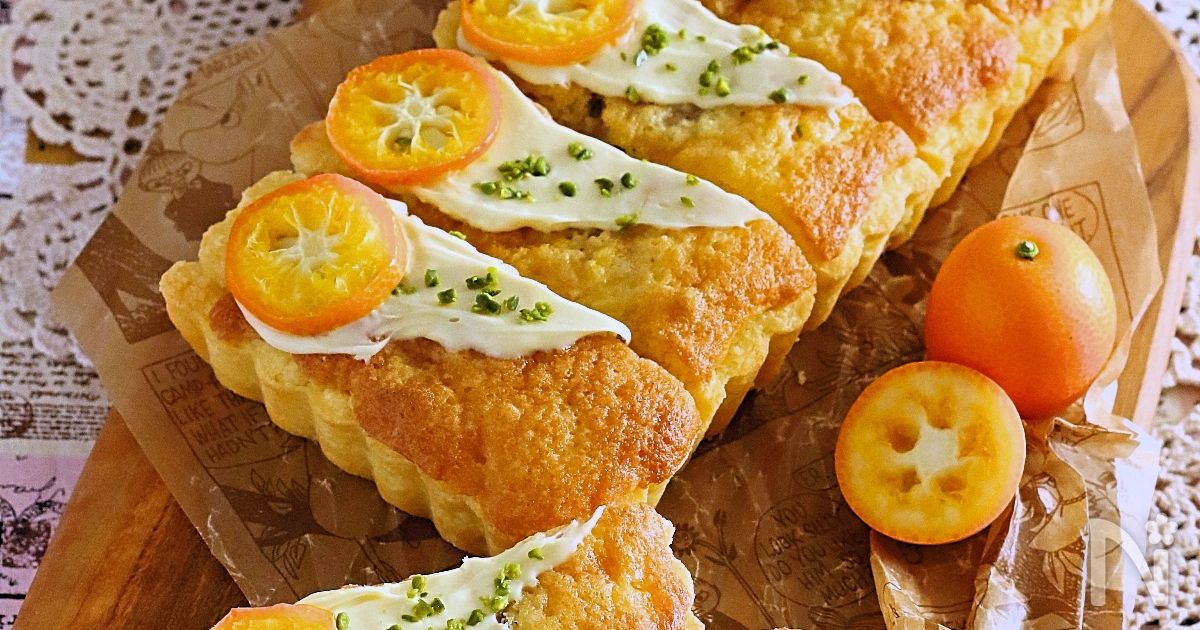 きんかん香るホワイトチョコのスティックケーキ